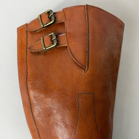 Frye Cognac Brown Leather Riding Boots - Picture 9 of 12
